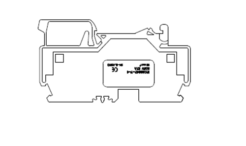 Cage Clamp Wire Spring Mounting Connector Terminal Block