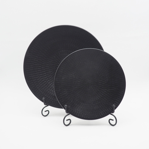 Vente chaude de style nordique en céramique Crockery Black Dingel