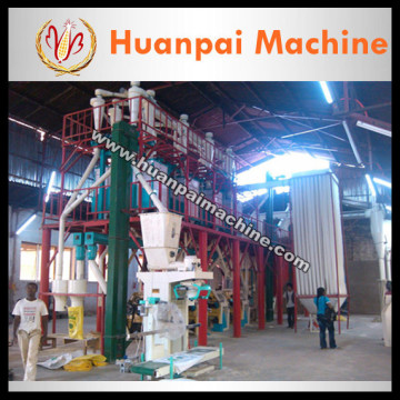 White maize flour processing line