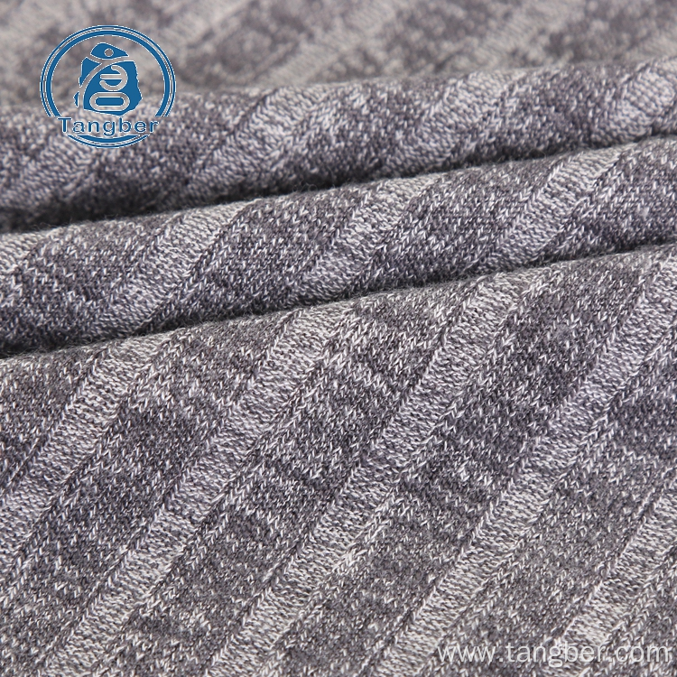100% cotton stripe textile custom hacci fabric