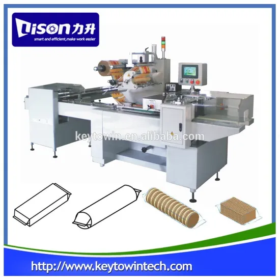 2017 hot sale biscuits on-edge packaging machine