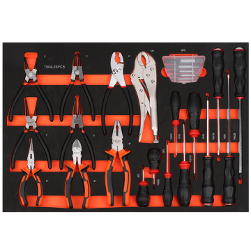 26 Pcs Tool Cart Replacement Drawer: Circlip Pliers and Screwdriver Hand Tool Set