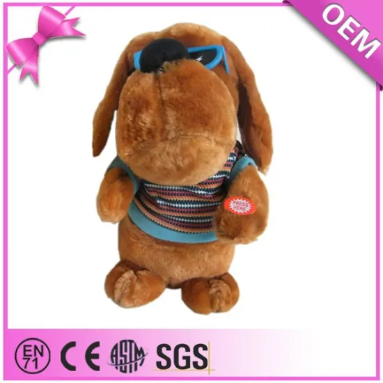 Funny Playing Moving Cool Dog Toy Plush Toy With Music