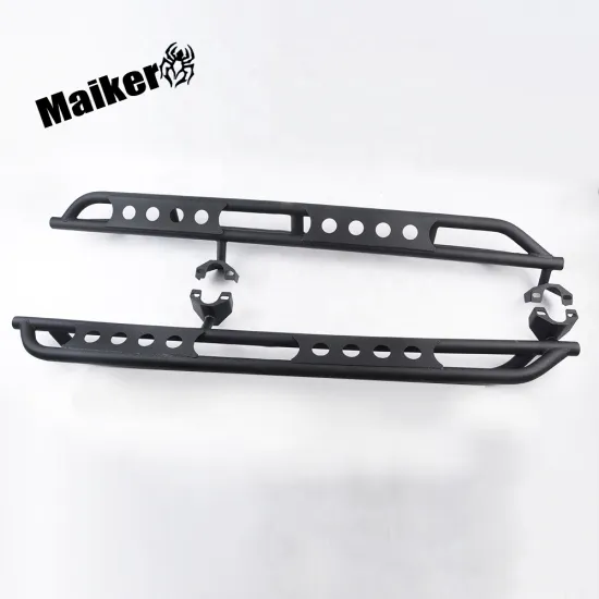 Black Steel 4 Door Rock Sliders for Jeep Wrangler JK