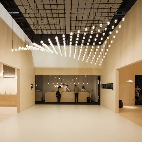 Custom Luxury LED Chandelier for Hotel Lobby and Villa Entryways