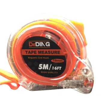 Factory price transparent ABS case steel measuring tape