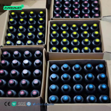 ZUNSUNJET Non-toxic Eco Friendly UV Curable Inkjet Inks for Epson UV DTF Printers