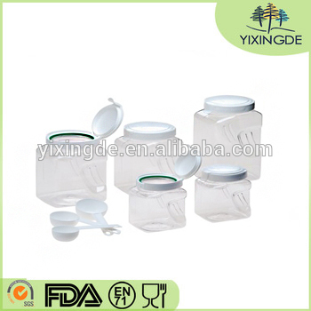 Snapware 60002BXS Square Grip 5-Piece Airtight Dry-Food Canister Set