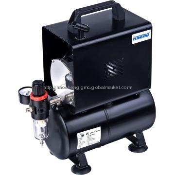 piston air compressor with tank and cover