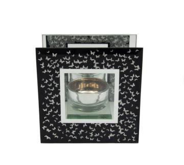 Black Price Transparency Glass Clear Candle Holder