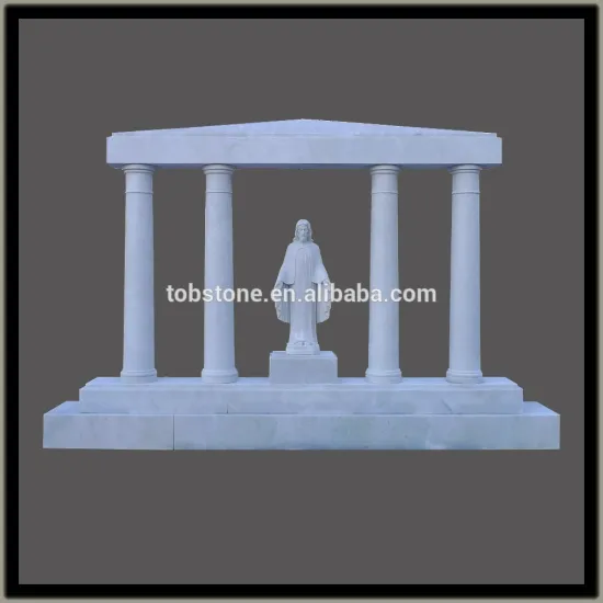 white marble memorial stone for Jesus Christ