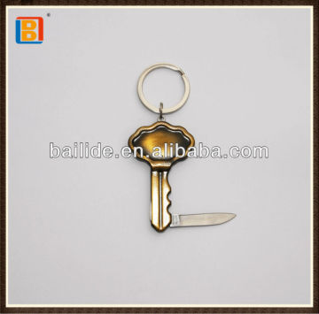 Promotional Special Bronze Color Key Shape Pocket Knife Folding Gift Knives For Advertising