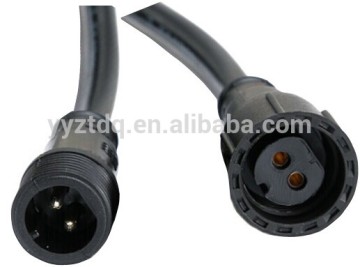 2 pin waterproof connector cable for LED light lamp M18