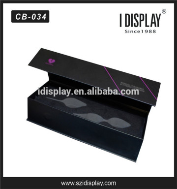 paper cardboard black jewelry box rectangle jewellery box wholesale