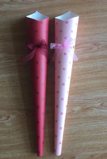 Customized colorful flower paper cones