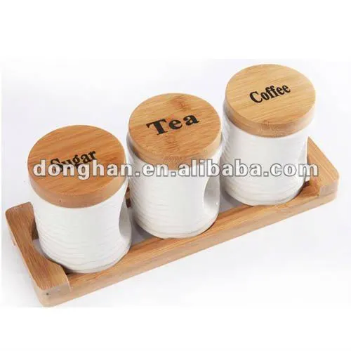 10pcs Ceramic Gravy Boats set with wooden lid