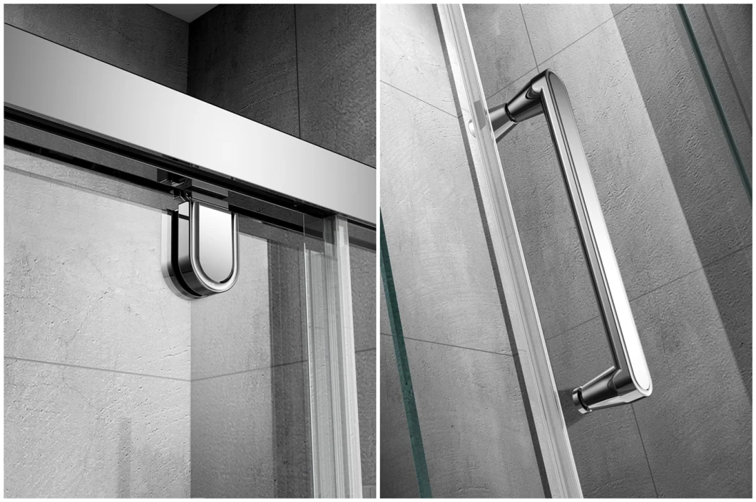 Sally Frameless 8mm Reversible Cubicle Glass Shower Room Bathroom Enclosure Hinge Glass Shower Door