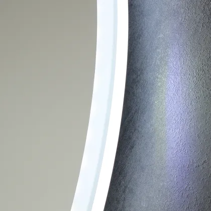 Infrared Induction Three Color Light Round Bathroom Mirror