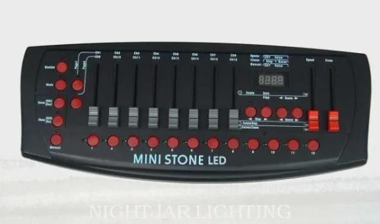 Manual Operation Mini Stone 192 Dmx Lighting Controller For Ktv, Pub, Bar
