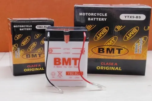 Bateria de armazenamento da série YB para motocicletas