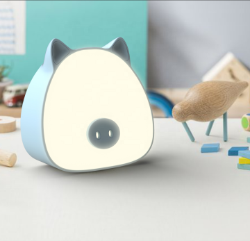 Cute Piggy USB Rechargeable Color Changeable LED Night Light for Kids