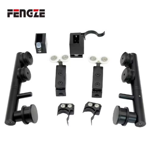 Hardware del sistema de puerta corrediza de vidrio de esquina de acero inoxidable