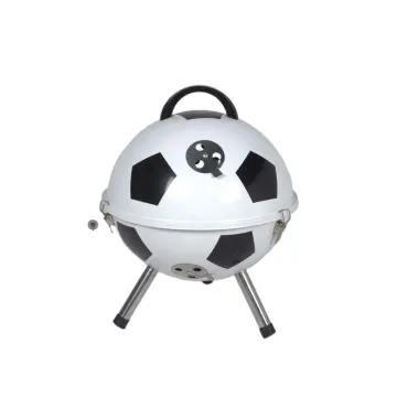 Outdoor Football Mini Portable Charcoal Barbecue Grill Camping Small Bbq Barbeque Grill