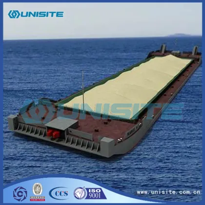 Sand dredging container barge