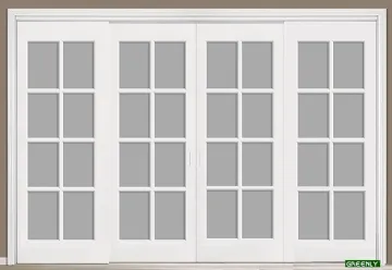Glass Wooden Sliding Doors for Home