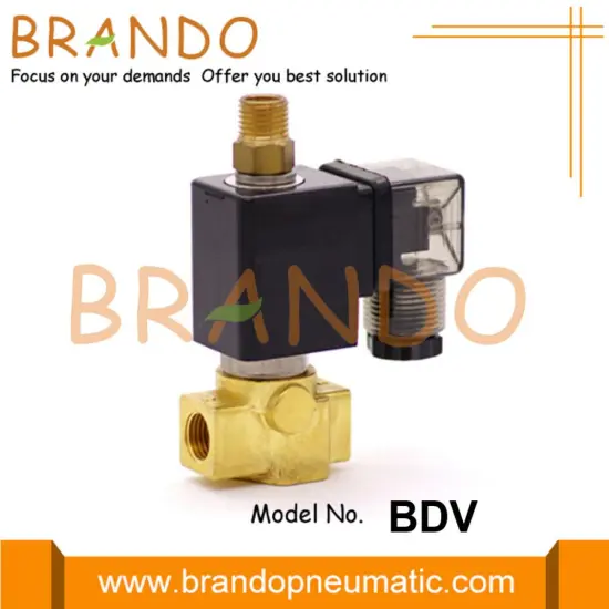 1/8'' 1/4'' 3-Way Water Air Brass Solenoid Valve