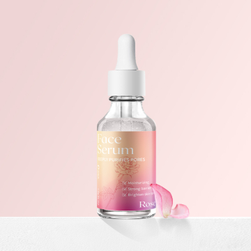 Glowing Day Night Cream & Serum All Care Set with Rose Vitamin C for Face Whitening