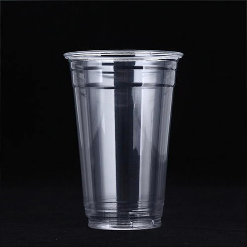 Vaso de plástico PLA desechable transparente