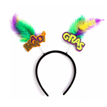 Novelty Funny Felt Willy Mardi Gras Glasses & Headband for Party