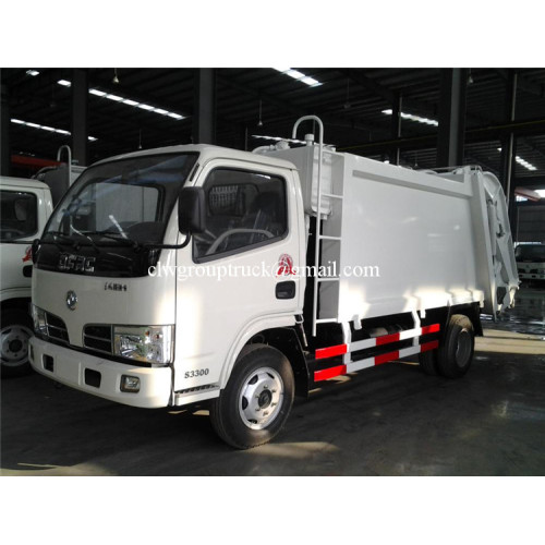 Dongfeng 6 Wheels memampatkan penghantaran trak sampah