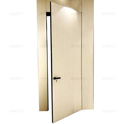DONGYU Modern Wooden Interior Door - Hidden & Invisible Design