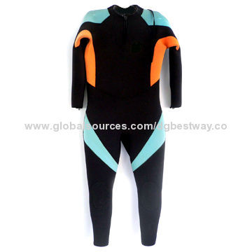 Men's Wetsuit, Made of Nylon, Available in Various Sizes, Colors and Styles