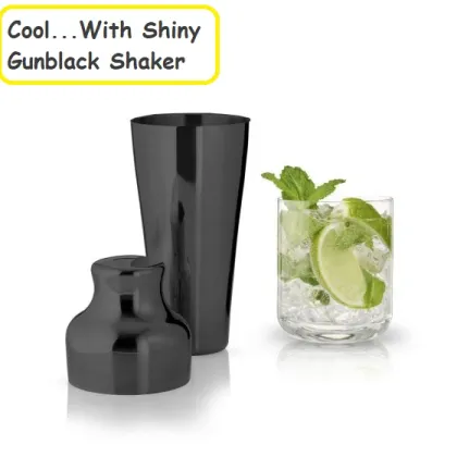 Quality Barware 750ml Gunmetal Finish Bar Shaker