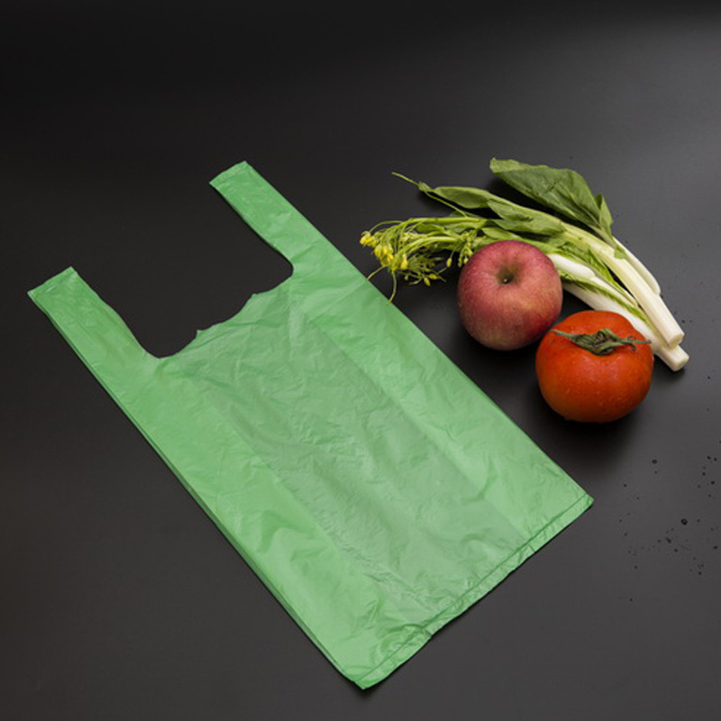 High Quality Wholesale Custom Printed Plastic T-Shirt Food Packing Bags for Grocery