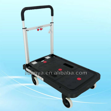 Rounya 300 lbs capacity 4 - wheeled folding platform hand truck carts