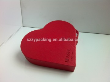 Eco-friendly material heart shaped rigid gift box for candy