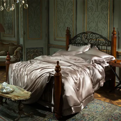 Customized Luxury Pure Mulberry Silk Bedding Set - Silk Flat Sheet Factory