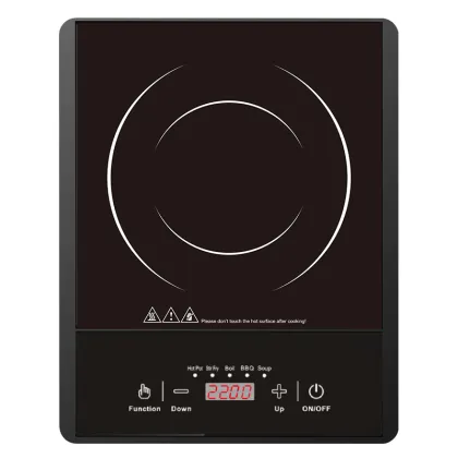 Hot Sale 2200W 110V/220V Portable Single Induction Cooker - Smart Induction Infrared Cooker Manufacturer