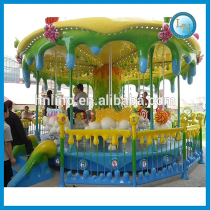 Indoor amusement rides equipment! Lino amusement small carousel rides for shop mall