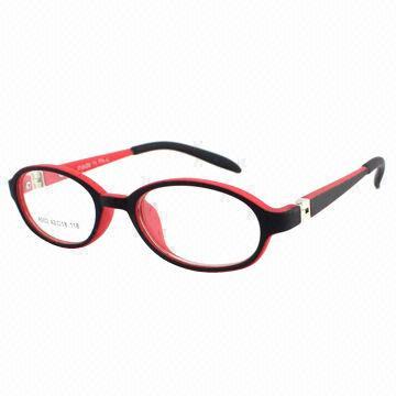 Children's optical frames with flexible hinge