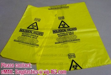 plastic biohazard medical waste bag, Biohazard Bag, Medical Waste Bags, Clinical Waste Bags LDPE medical plastic K