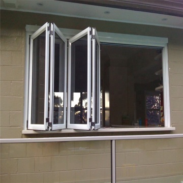 Ikealuminum 2023 Aluminum Horizontal Bi-Fold Windows: Aluminium Glass Folding Window for Houses