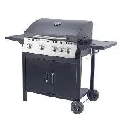 Three Burners BBQ Gas Grill with One More