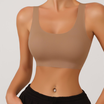 Nude Skin Friendly High Support Yoga Bra for Running and Fitness