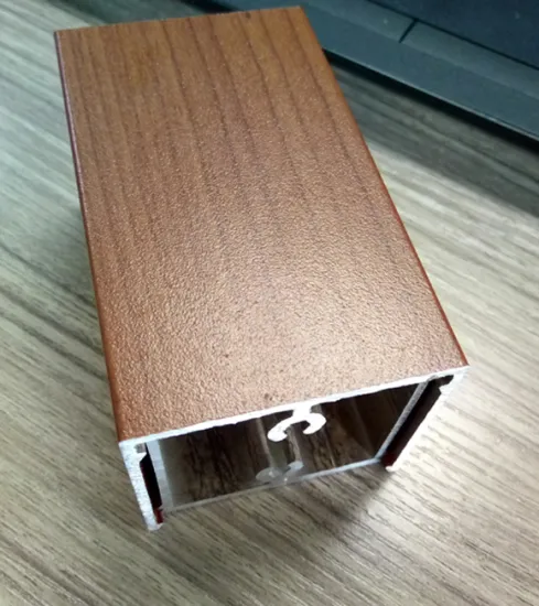 Aluminum Extrusion Profile Wood Grain / Anodizing