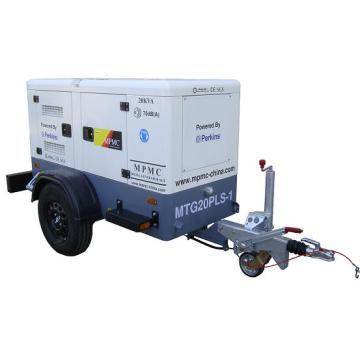 Trailer diesel generator with Perkins